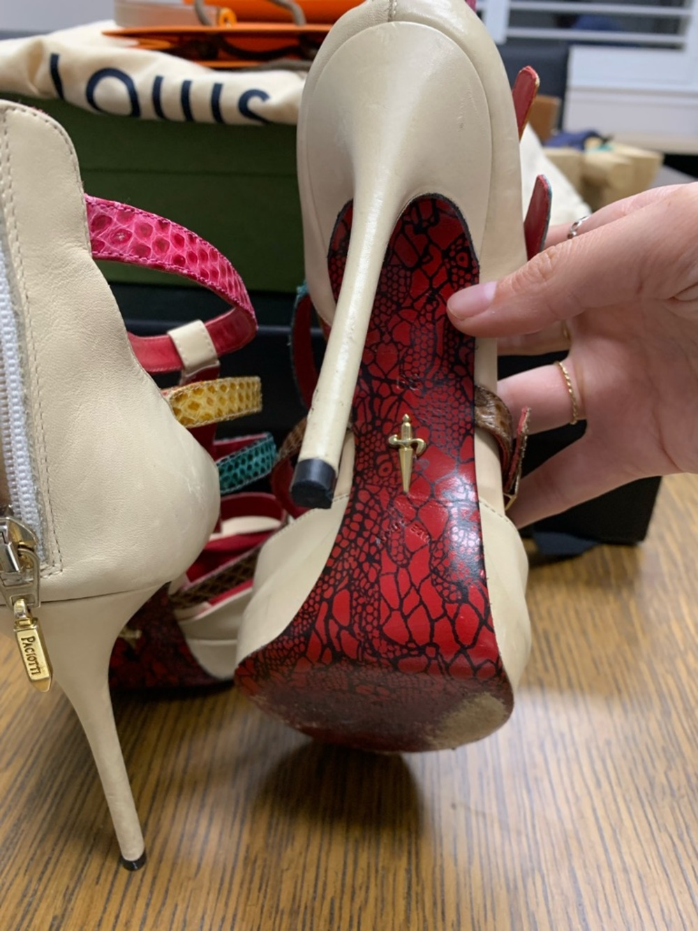 Cesare Paciotti Snakeskin Heels - Picture 8 of 9